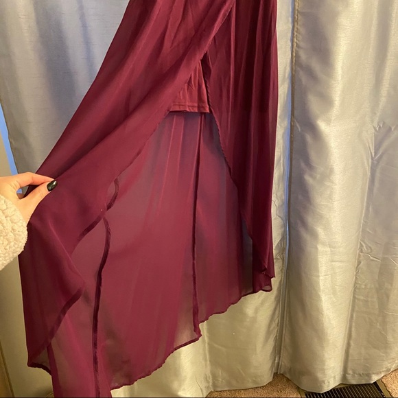 Purple High/Low Dress - Picture 10 of 11